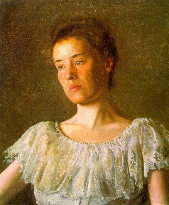Thomas Eakins Portrait of Alice Kurtz Sweden oil painting art
